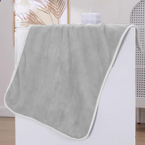CSLIMNB 8 Pack Hand Towel for Bathroom Microfiber Towel with Loop Quick Dry Christmas Decorations Small Hand Towels for Kitchen Hotel 14 x29.6inch (Gray) by CSLIMNB - Image 7