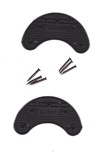 Guard Quality Heel and Toe Plates Polyurethane (Plastic) Taps Savers 1 Pair Self-Adhesive with Nails (Size 6A)