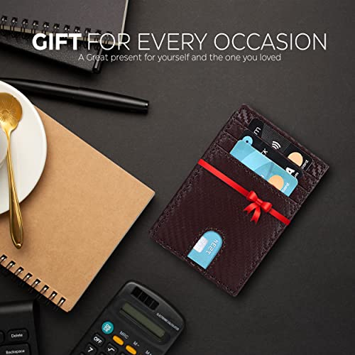 Oak Leathers Minimalist Genuine Cowhide Leather Wallet #TOP29