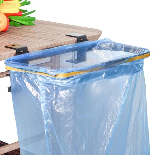 TOWEBOORY Support pour Sac Poubelle, Support de Sac Poubelle en Acier Inoxydable Support Sac à Déchets pour Cuisine Support pour Sacs Poubelles à Suspendre pour Cuisine, Toilettes, Camping-Car