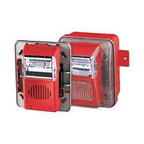 Gentex WGEC24-75WR 24VDC Outdoor Horn & Strobe Combination Kit - Red Faceplate