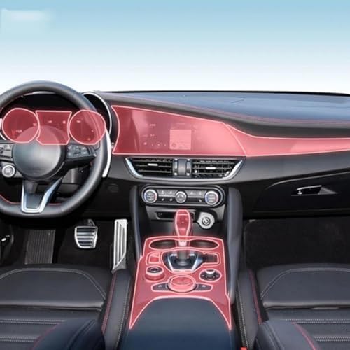 Evita arañazos en panel de cambios Alfa Romeo Giulia con lámina de TPU