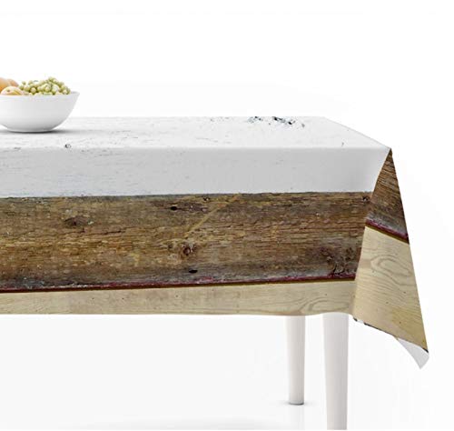 Nappe en coton lin 140x180 protégeant votre table à café des rayures de salon - 4