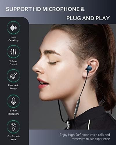 USB C Headphones with Mic for iPhone 15 Pro Max Samsung S23 S22 Ultra A54 A34 5G In Ear Headphones USB C Earphones Type C Headphones for Samsung S24 S21 S20 A53 Google Pixel 7 8 Pro OnePlus 11 iPad 10