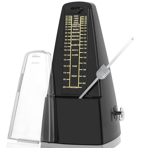 Kerdele Metrônomo Mecânico, Metrônomo Mecânico Analógico, Padrão Universal Metronome para Piano, Guitarra, Bateria, Violino, Bateria