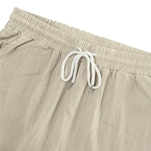 Shorts Holgados Deportivos de Hombre de Lino miniatura 6