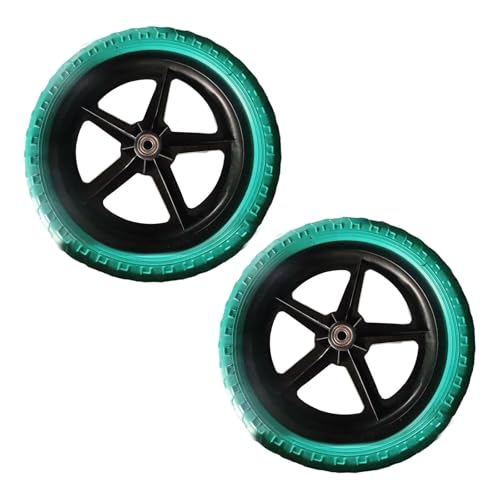 1 Par de Ruedas de Entrenamiento para Bicicleta de Equilibrio, Accesorios Ligeros, Absorción de Impactos, Reducción de Ruido, Antideslizantes, Verde miniatura 7
