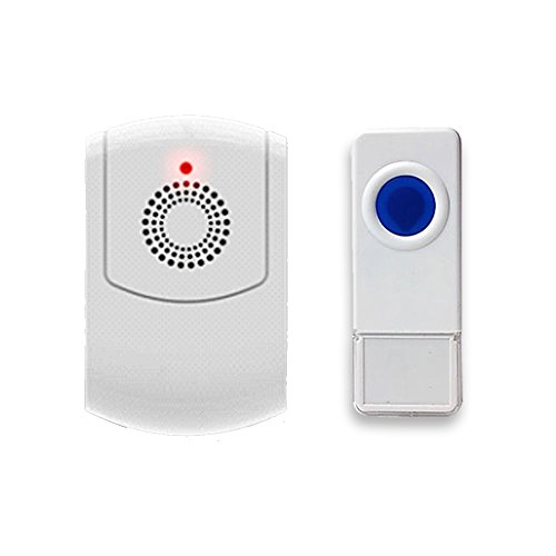 XQ699 Portable Wireless Doorbell Set for Seniors, Visual and Hearing Impaired (Multi Combinable, 52 Melodies, Vibration, 95 dB Loud, High Range, Weatherproof)