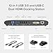 Plugable USB 3.0 Universal Docking Station for Windows, macOS, ChromeOS (Dual HDMI Monitors or DVI/VGA, Gigabit Ethernet, Audio, 6 USB Ports)