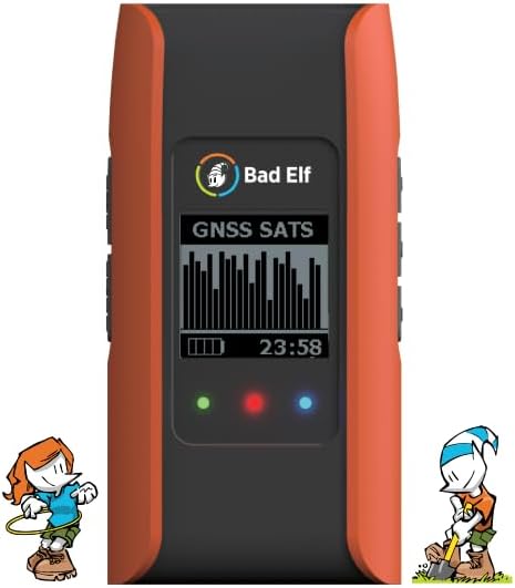 Bad Elf Flex® Mini Standard GNSS Receiver (GPS/GLONASS/Galileo/BEIDOU), Small, Orange