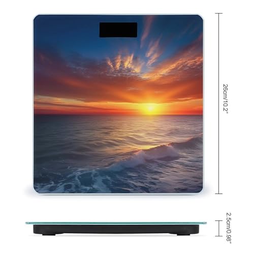 Báscula de baño digital Sea and Sunset 400lb LCD miniatura 2