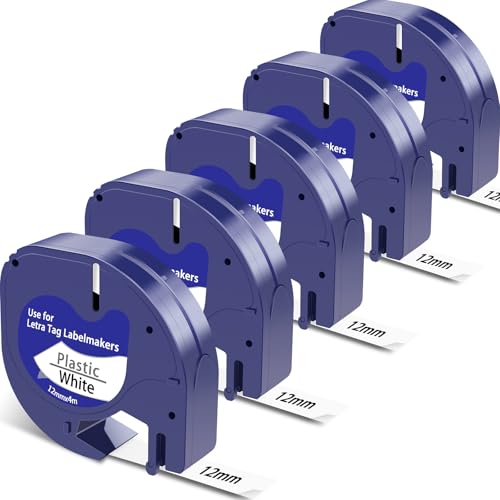 Replacement for Dymo Letratag Refills 91201 Plastic Tape S0721610