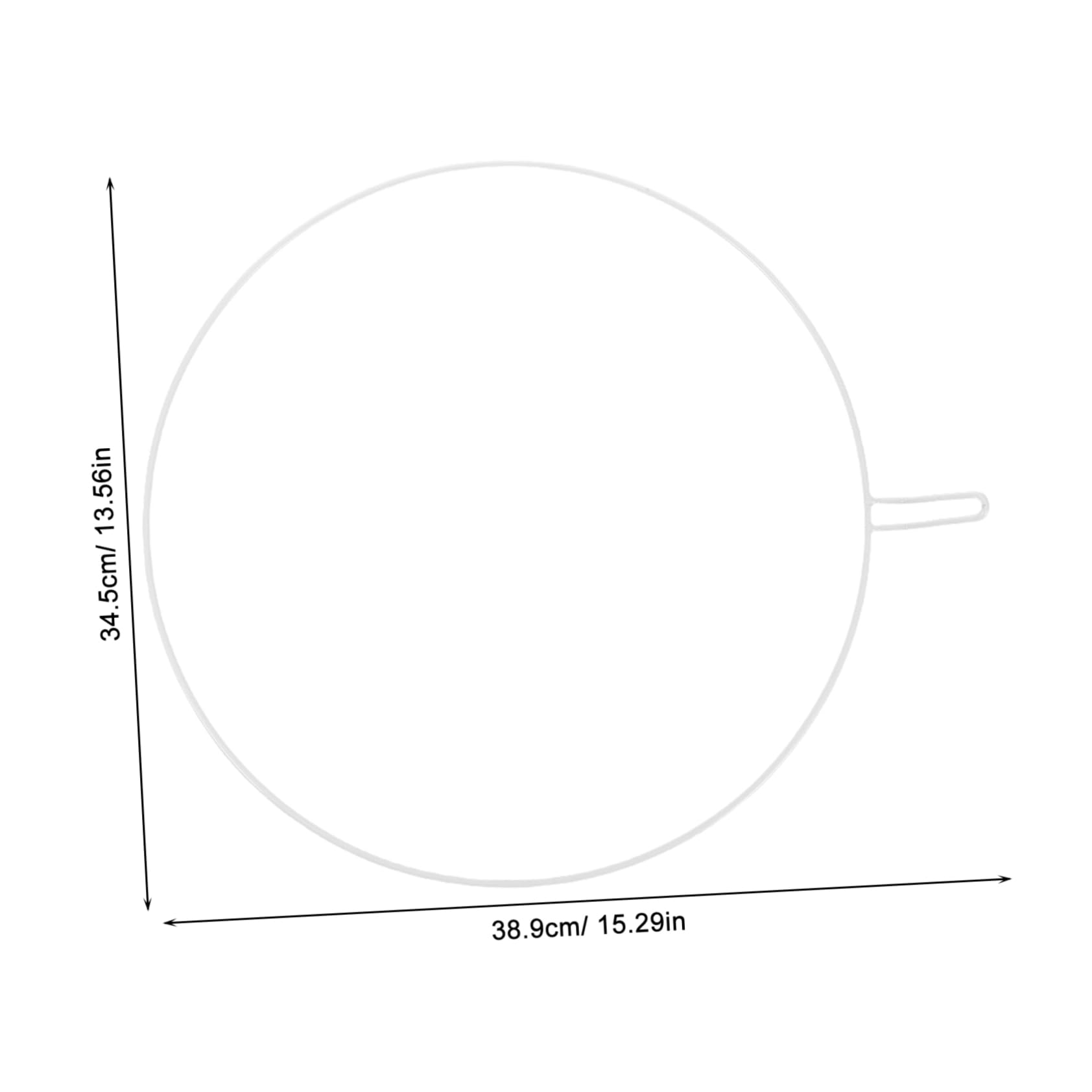 WHAMVOX 2pcs Bed Canopy Hoop Lightweight Round Ring for Compatibility with Crib Netting Canopy Support Bracket for Protection