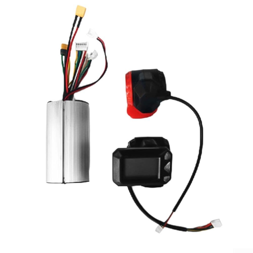 Ensemble de manettes de scooter électrique avec écran LCD, pour scooter électrique 24/36 V sans balais, écran LCD, pilote de moteur 500 W (36 V)