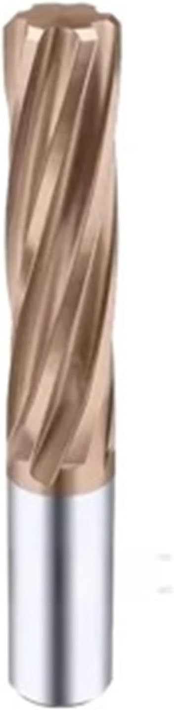 1mm to 20mm Carbide Machine Reamer Coated Straight Flute H7 Tolerance Chucking Hardened Steel Metal Cutter 6 Flutes Tool