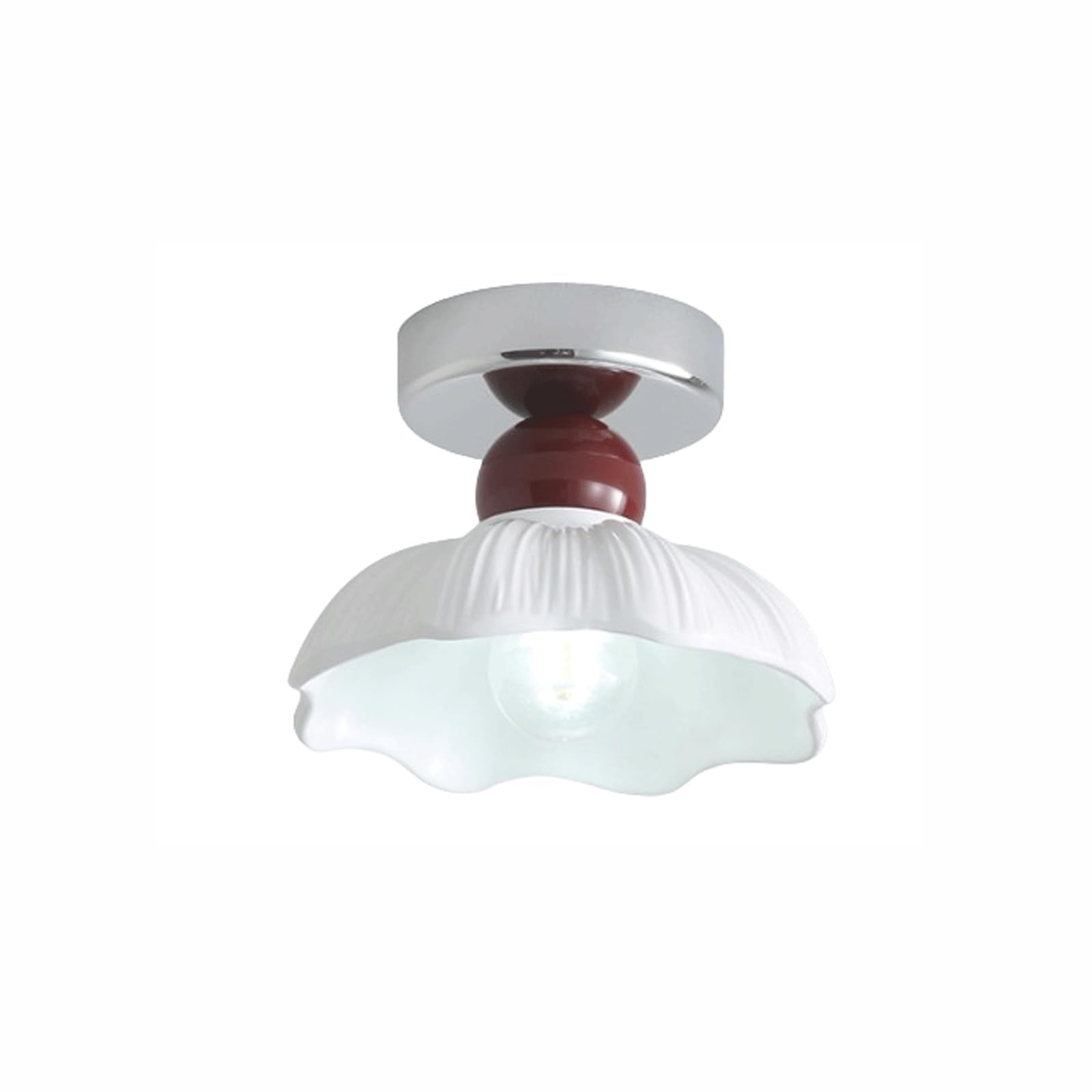 PLQWUJD Exquisite Chandelier Entryway Ceiling Light Fixture Flower Ceiling Lamp Cream Close to Ceiling Light 3000k Semi Flush Mount Pendant Lighting Chandelier(Wei�)