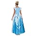 Disguise womens Cinderella Costume, Official Disney Princess Cinderella Deluxe Dress Adult Sized Costumes, Blue, XL 18-20 US