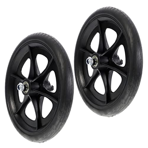 SEWACC 2Pcs Flexible Wheelchair Front Caster Wheels Heavy Duty Replacement Wheel Accessories for Wheelchair Parts Durable and Multipurpose Design