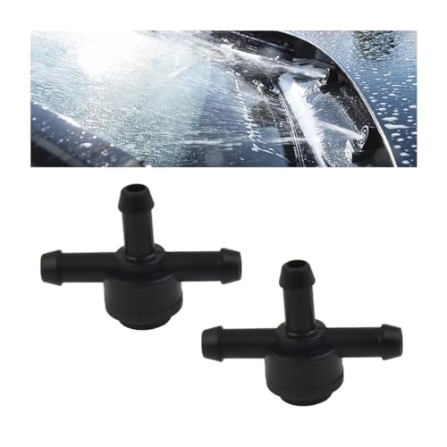 JNNJ 2 Pieces Windscreen Washer Hose Connector, Car Windshield Washer Check Valve, Car Windscreen Check Valve Replacement for 31391513, Windshield Washer T Connector Car Accessorie for Motorcycle
