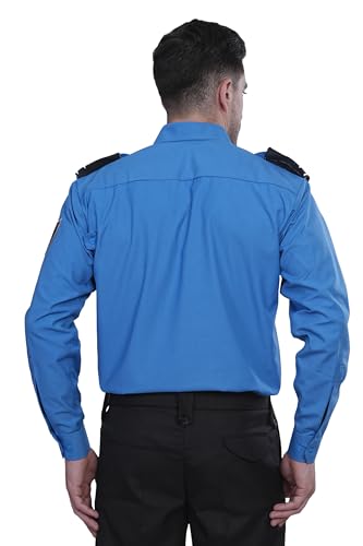 Image of Security Dress for Men | Security Guard Uniform Shirt for Men in Cotton Blend with Epaulettes & Pockets