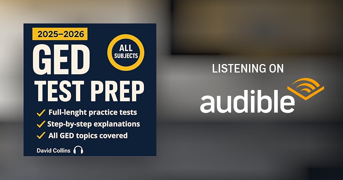GED Test Prep Audiobook Free with trial