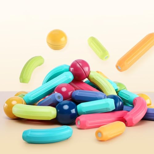 Blocos de Construção Magnéticos Montessori para Crianças