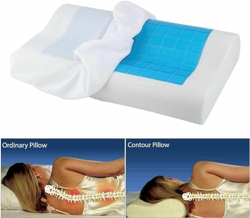 Image of Orthopedic Cervical Pillow for Neck and Shoulder Pain Relief Ergonomic Memory Foam Pillows for Sleeping Ideal for Chronic Neck Pain & Spinal Alignment Spondylitis & Contour Pillow (Design 5)