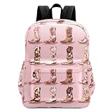 Peystean Large Laptop Backpack, Beautiful Cowgirl Boots...
