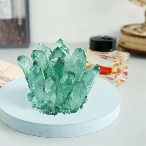 Crystal Cluster Green Ghost de 300-400g pour décoration - 4