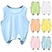 Girls Summer Sleeveless Tank Top Basic Solid Crewneck Comfy Soft Modal Blouse Tees for Boys 2-12 Years