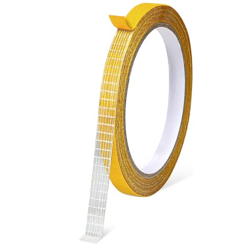 FAYAHAR Ruban Adhésif Double Face Bande, 10 mm x 10 m Ruban Adhésif Double Face Tissu et Maille, Multifonctionnel Bande Collante des Deux Côtés, pour Tapis Rideaux et Réparations