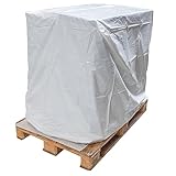 Euro-Paletten-Haube Abdeckhaube Schutzhülle 130 x 90 x 130 cm Euro-Paletten-Möbel-Abdeckung Paletten-Abdeck-Plane Polyethylene Gartenmöbel-Abdeckung PE 5s UV-Beständig