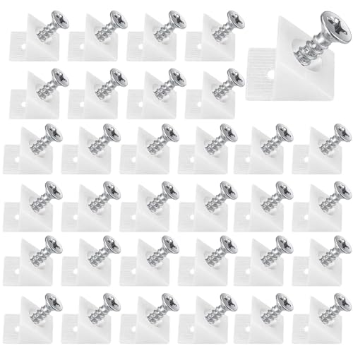 BaZuyunMd 150 unidades de conectores de pared trasera y refuerzo para el fondo del cajón, para estabilizar la pared posterior del armario, soportes para muebles (blanco)