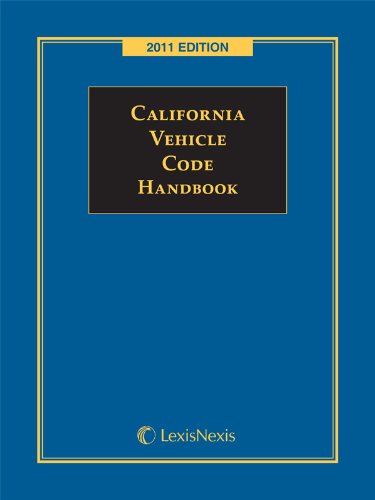 California Vehicle Code Handbook 1422468615 Book Cover