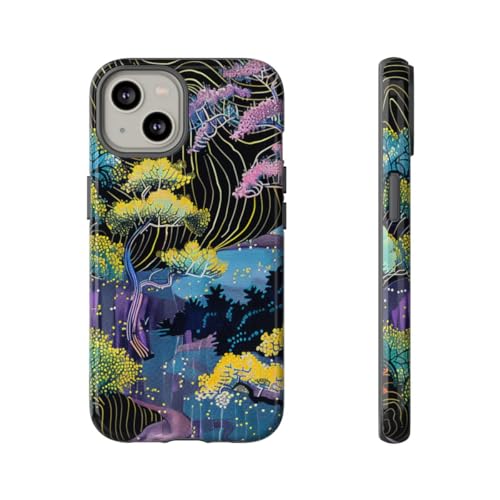 Coque iPhone 14 arbre abstrait coloré pour sublimer votre smartphone au quotidien