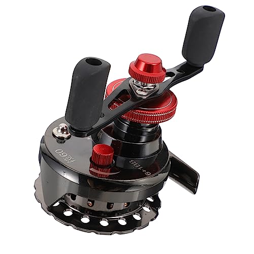 1 Pc Carrete de Pesca en Hielo Pluma giratoria de Carrete de Pesca Soporte de Varilla Pluma caña de Pescar Herramienta de Pesca Profesional Herramienta caña de Pescar Metal Sosoport