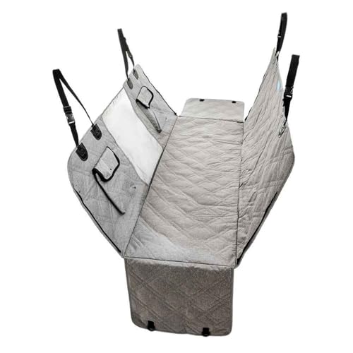 Capa Protetora Impermeável para Banco Traseiro de Carro com Zíper e Abas Laterais para Pets – Cães e Gatos Luxo Premium Duke & Dixie