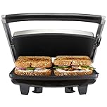 H C Sandwich Cafe Press Anko 4 Slice Stainless Steel Non Stick Deep Dish Grill Toaster