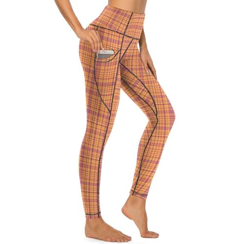 Legging rétro jaune clair extensible qui ne glisse pas pour des séances de yoga sereines