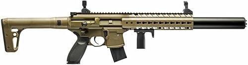Miniatura 4 de Sіg Sauer MCX .177 Cal CO2 FDE - Rifle de aire con Wearable4U CO2 de 3.17 oz (paquete de 2) y paquete de 500 pellets