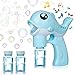 WolinTek Pistola de Burbujas de Agua,Pistola de jabón con 2 Agua de Burbujas, Automatic Maquina Burbujas,Máquina de Pompas de Jabón para Ninos,Juguete de Regalo para Niños (Azul)