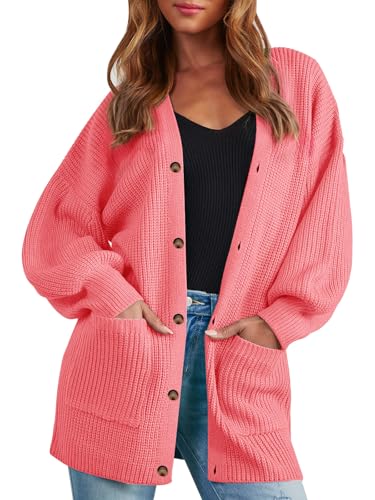Cardigan Sweaters for Women Oversized Chunky Knit...