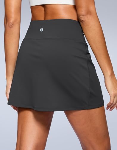 Image of SANTINY 13.5 inch /15 inch Skorts for Women with 2 Pockets High Waisted A Line Casual Pickleball Golf Skort Athletic Tennis Skirt