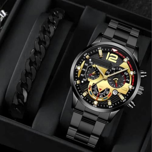 Business Watch Set for, Date Display, Alloy Case - 2