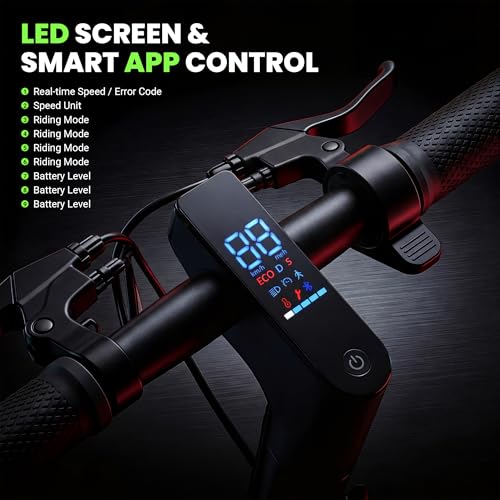 Image of Electric Scooter, 500W /750W Powerful Motor, 22 /25 MPH Top Speed & 23 /28 Miles Range, 9.3 inch /10 inch Tires, Foldable Commuter Scooter for Adults and Teens with Dual Braking,Cruise Control,APP Control