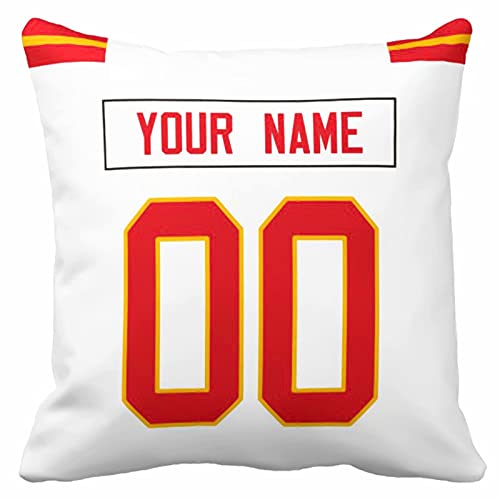 Image of ANTKING Throw Pillow 2 Pack with Custom Name and Number Personalized Gift for Men Women Boys