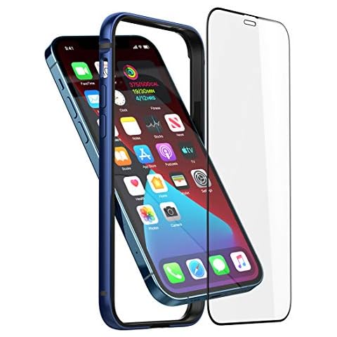 Eastcoo Slim Thin Phone Case Compatible with iPhone 12 Pro Max, Metal Bumper Cover with Soft TPU Inner [No Signal Interference][Support Wireless Charging] Compatible for iPhone 12 Pro Max, Royal Blue Cover