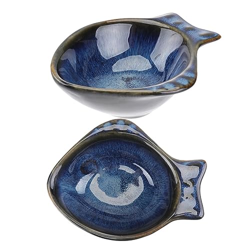 MOLUCKFU Flavor Sauce Dishes Ceramic Seasoning Plate Set Compact Size Easy to Clean Perfect for All Occasions