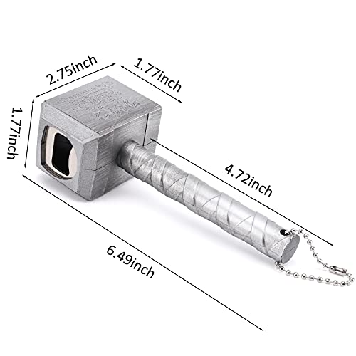 Bottle Opener - Lmaytech Upgraded Beer Opener Beer Bottle Opener With Magnet, Beer Gifts For Men, Husband, Dad, Boyfriend (Silver) #TOP2