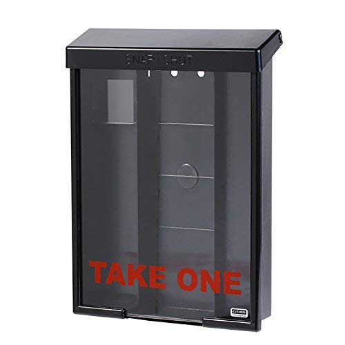 インフォポスト 屋外用チラシケース A4サイズ 黒 #31050